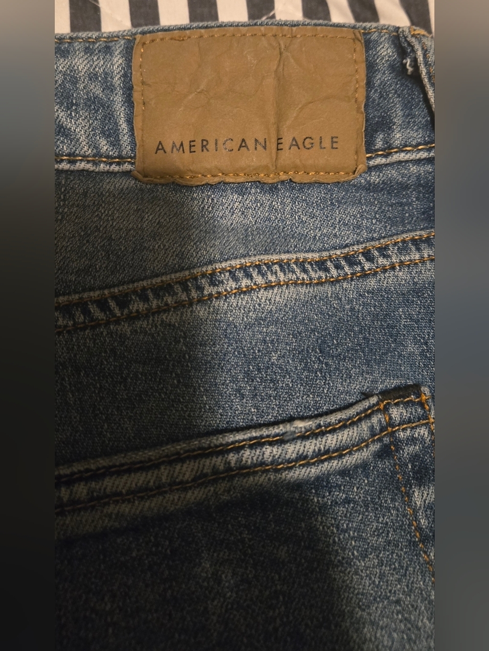 American Eagle Airflexb Light Wash Straight Jeans - Picture 7 of 13